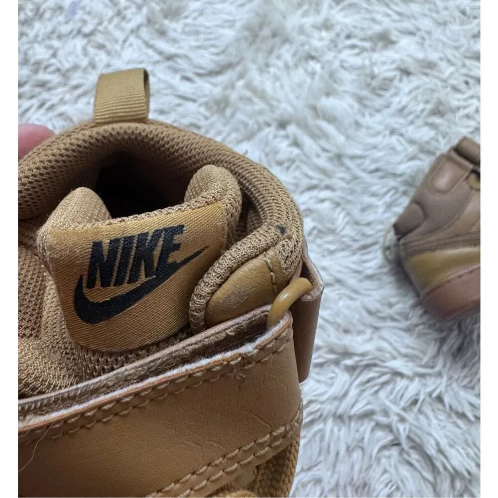 Boys Tan Nike High Top Sneakers size 4.5Y